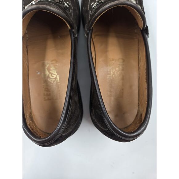 Vintage Men 5.5 Ferragamo Gancini Loafers Limited Edition Rare - Picture 8 of 14